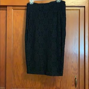 Two piece lace skirt and crop top